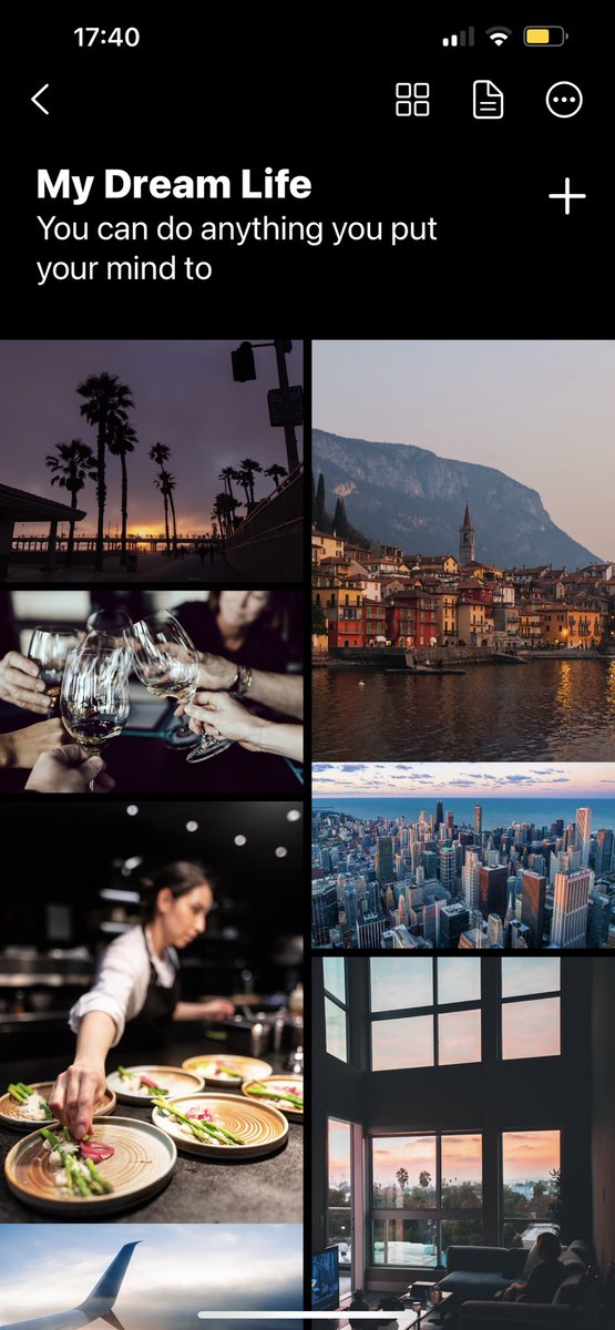 Char_Caz's tweet photo. When you make a #visionboard for your #lifegoals #manifest #travel #traineechef #chef #apartmentabroad https://t.co/yn3DVkvi6M