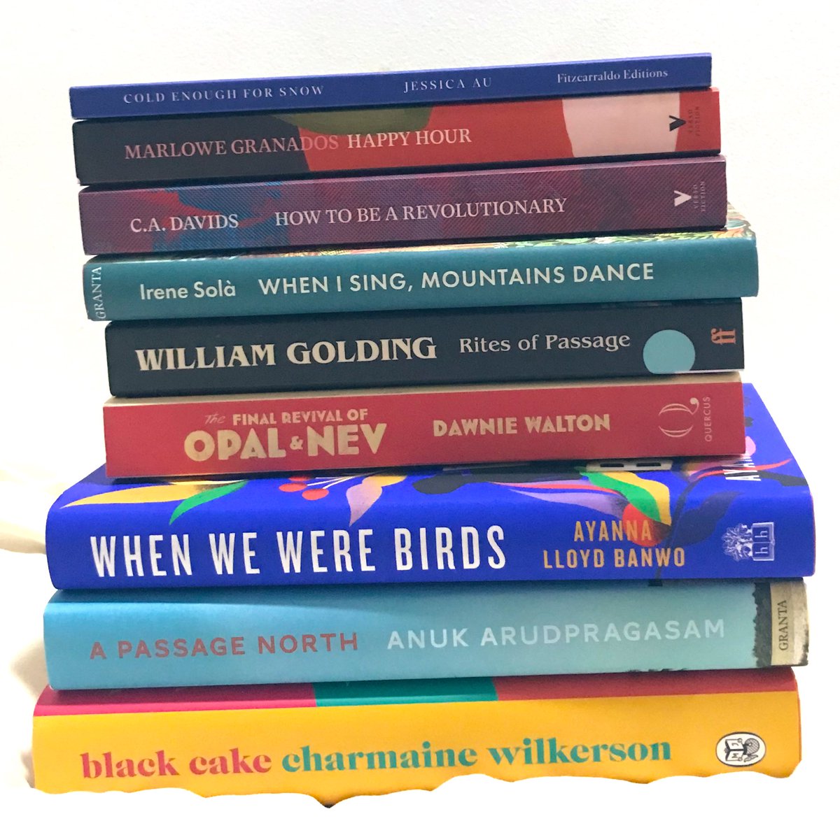 transitreads's tweet photo. Took some random #AmongtheElements books to make an ace #bookstack. We think our curation is pretty cool, no? 🤪 https://t.co/F2GFSAqOQ4