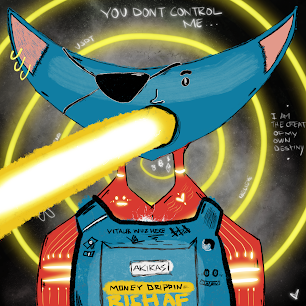 #NFTPairing - laser eyes <a href="/Quacky_DucksNFT/">Quacky Ducks</a> vs laser mouth @theakirasnft