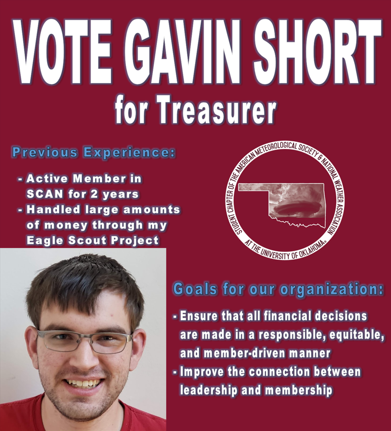 I am excited to announce that I am running to be the next Treasurer for <a href="/OU_SCAN/">OU SCAN</a>! If you are an active member, voting is open NOW!