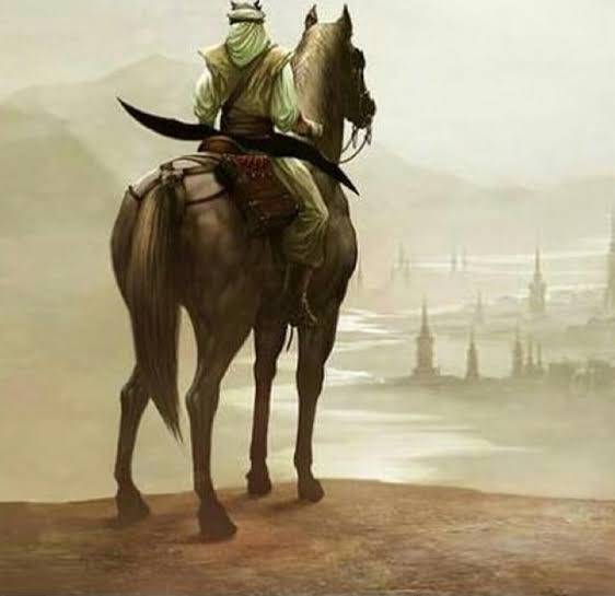 -وَمن انت؟!
=عُمر بن الخطاب. 
-عُمر هازم الفُرس والرُوم ومُحطم الإمبراطوريات؟
=بل أنا عُمر صاحب رسول اللّه، ولا نسبٌ أحبُ إلىّ من هذا
