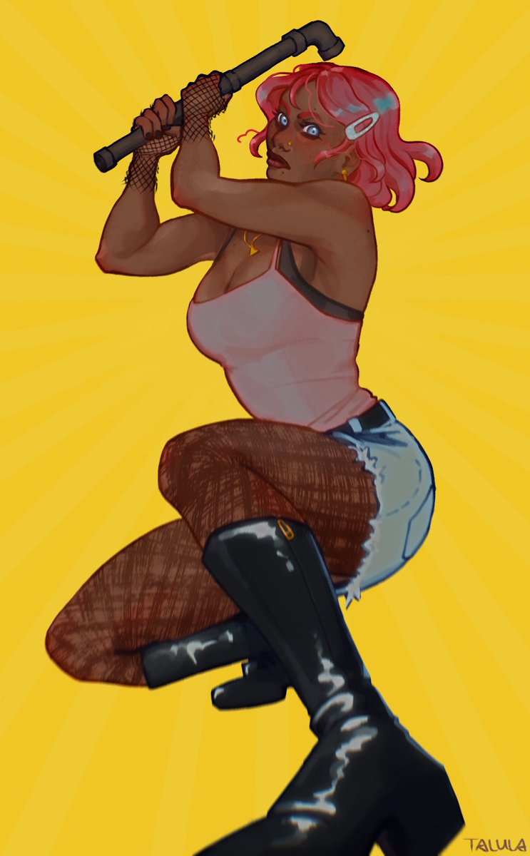 Drew her as a gift, she’ll beat you up