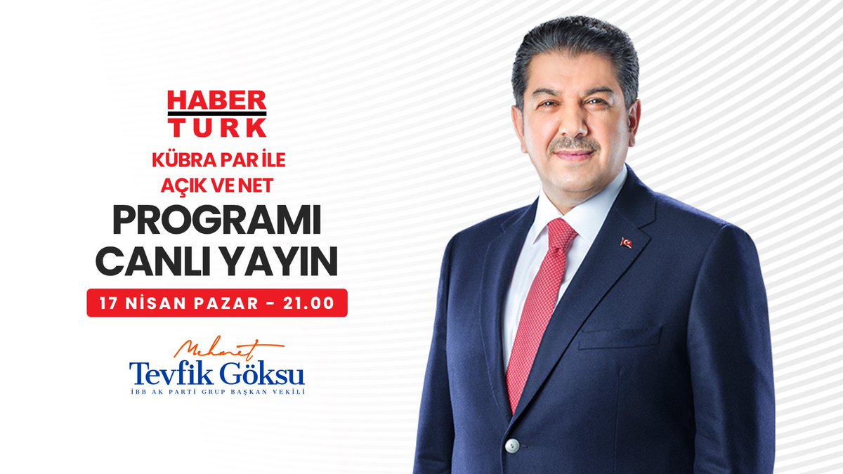 tevfikgoksu's tweet photo. Bugün 21.00’de Habertürk TV’de @kubrapc’ın sunduğu Açık ve Net programının canlı yayın konuğuyuz inşaallah. https://t.co/CAK6m7dgx2