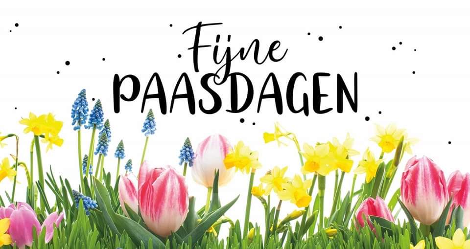 Wij wensen iedereen fijne Paasdagen.