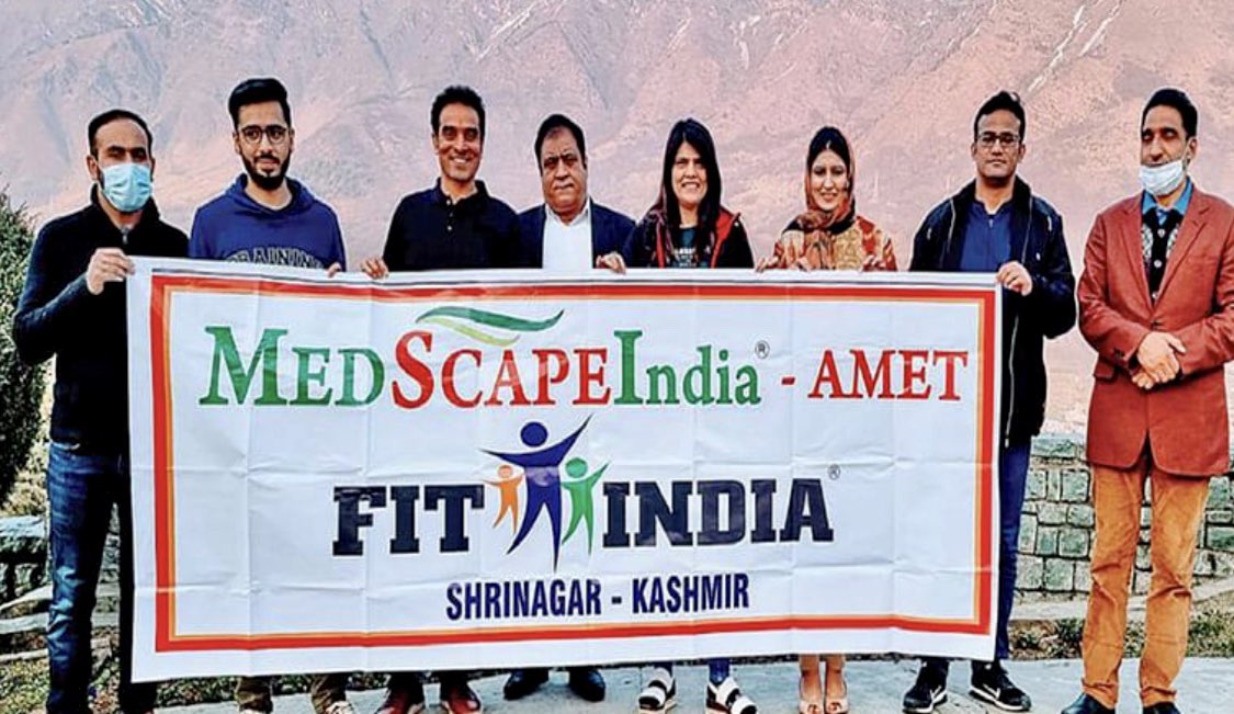 Medscape کی Fit India پہل #کشمیر تک پہنچ گئی۔ @MedscapeIndia facebook.com/33670222635047… @MilapNN #FitIndia #JammuAndKashmir #India