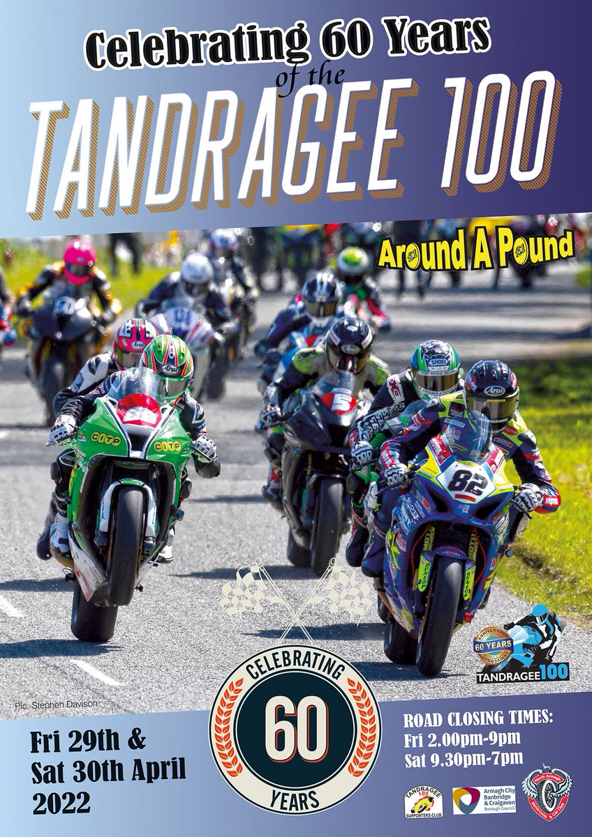 Programmes will be for sale 1 hr before roads close.  Our volunteers will be located at 4 corners (Bells X, Marlacoo Corner, Castle Corner, Cooley Hill X) Fri &amp; Sat.  £25 inc parking.  

Also for sale in Paddock after roads close, with limited stock of T-shirts £10 &amp; Badges £5.