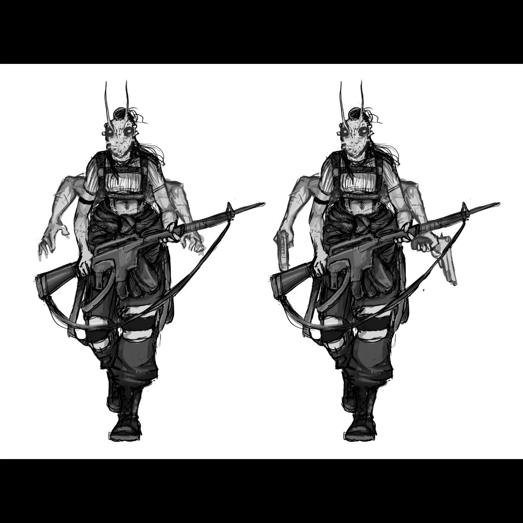 homunkula00's tweet photo. Former pilot and leader of a cannibalstic cult that gloryfies locusts. 
#conceptart #characterdesign #characterart #conceptartist #locust #freelanceartist https://t.co/WBtlXkTDJ7