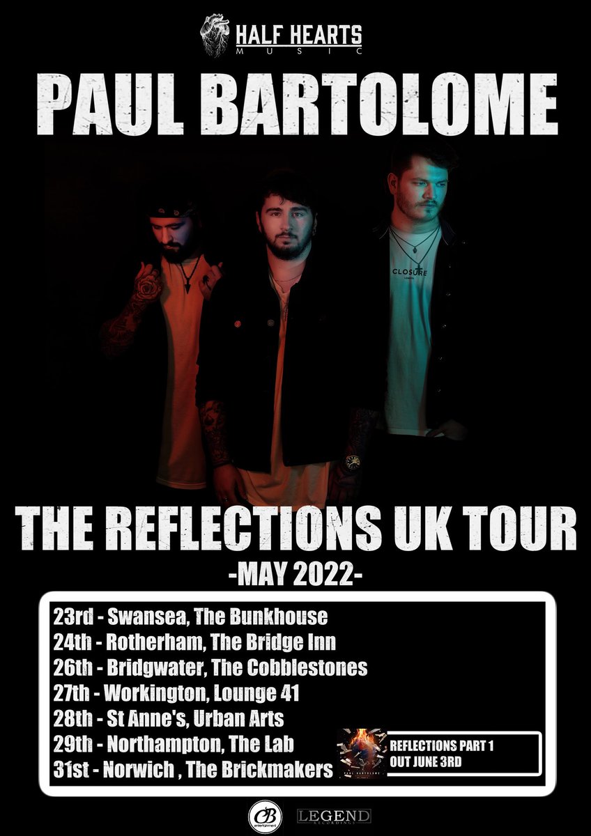 DON’T MISS <a href="/PaulBGravity/">Paul Bartolomé</a> ON TOUR IN THE U.K. THIS MAY! #music #tour #concert