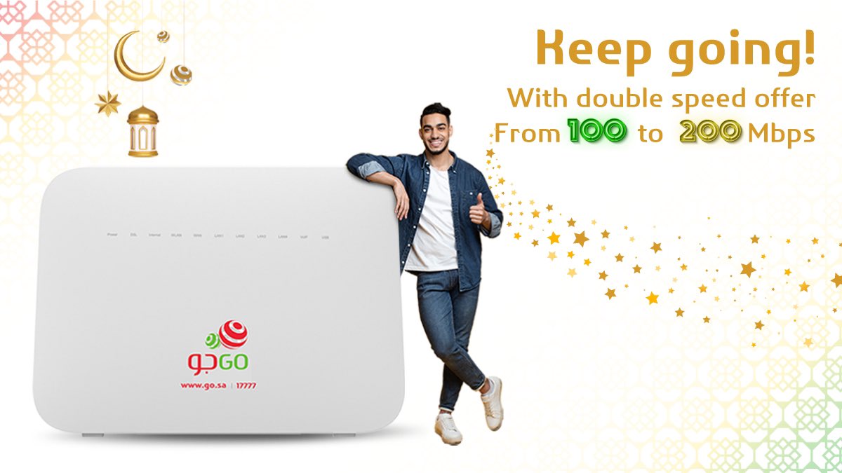 GOTelecomKSA's tweet photo. Nothing stops your enthusiasm with postpaid fiber packages and prepaid fiber package, Internet that guarantees you high speed and without interruption ⚡⚡
For more info visit our website:

https://t.co/wRlIaLB4Yf

#GoTelecom https://t.co/cpi0cKvws3