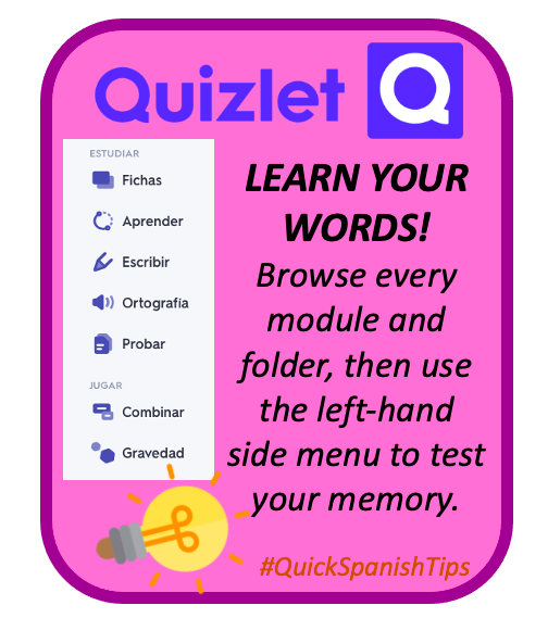 misterjgarcia's tweet photo. #QuickSpanishTips with @quizlet
https://t.co/lquMJTn85j https://t.co/kNF7KnnzEG