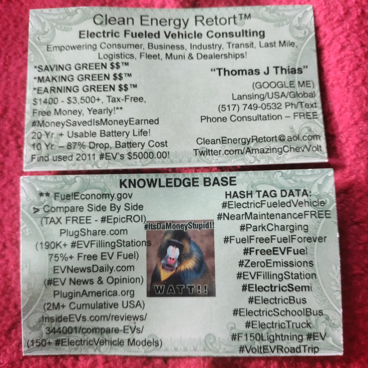 AmazingChevVolt's tweet photo. @SahilSh78380317 +1000
Peter Kalmus
@ClimateHuman
#ClimateChangeIsReal!
Avoid #FossilFuelsShame By Dumping Your
- #OldTech
- #FossilFuelsGuzzeling
- #Emissions, #GHG & #FineParticulate Belching #FossilCar!
Vs
Cheap Used
- #ZeroEmissions!
- #NearMaintenanceFREE!
- 80%+ <Cost/Mi!
#EV
=
#EpicROI! https://t.co/BhnGSSOldv