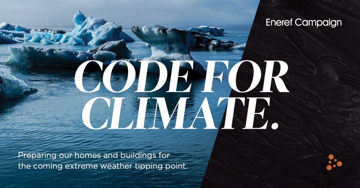 Eneref's tweet image. Who is responsible for helping us #CodeForClimate? An #EnerefReport: eneref.org/structural examines US building codes established by the AAMA, IBC, ASTM, and ASCE. See why we make the case for stronger compliance and above-code construction.