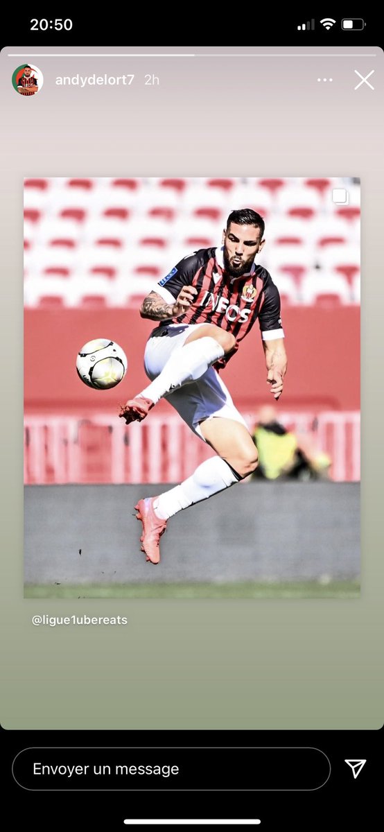 SmartPowerstud's tweet image. Merci à notre ambassadeur @AndyDelort9 qui multiplie les #but en #Ligue1UberEats avec l’ @ogcnice . Encore un doublé lors de #OGCNFCL #smartpower #crampons