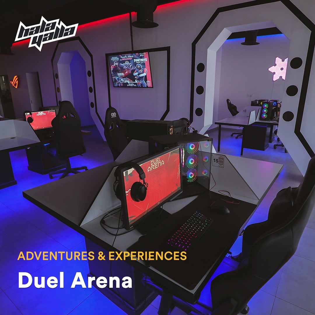 HalaYalla's tweet photo. Compete with professional gamers and e-sports fans like you!

Play on high-performance specialized devices with Professional accessories and infrastructure. Designed for gamers to have a one-of-a-kind gaming experience. 

https://t.co/0UJuYYyXeJ

#HalaYalla #Experiece https://t.co/DD6LtR28wb