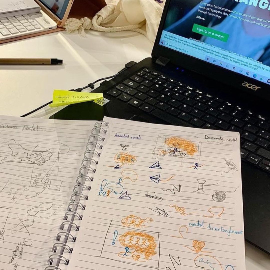 psyknot_app's tweet photo. These images show a quick walk through the process of creating the app and our tour in technovation #technovation #technovationgirls #espaciojovennorte https://t.co/MgLwD0VgKd
