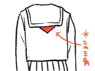 ネーム('ω')ノ
どうでもいいんですけどわたしの通ってた中学、セーラー服のスカーフの背中の▽を出してると何故か「恋人募集中」になるという噂?があって、決して出してはいけない雰囲気があった なんだったんだあれ