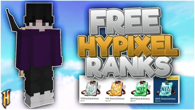 Hypixel Rank Upgrade Giveaway! 🎁 Rules: - follow @HeyImDam  - like and retweet - reply with your minecraft
