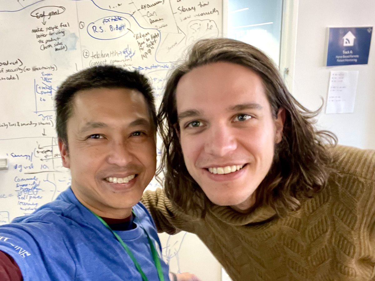 shwen's tweet photo. It was great to be back IRL with the @mithackmed crew for #GrandHack22 yesterday. And even more amazing was seeing all the creative solutions coming together and seeing/catching up with old friends - @accelmed, @freddytn and @WavyAssistant!! https://t.co/9JRLbGXBIS