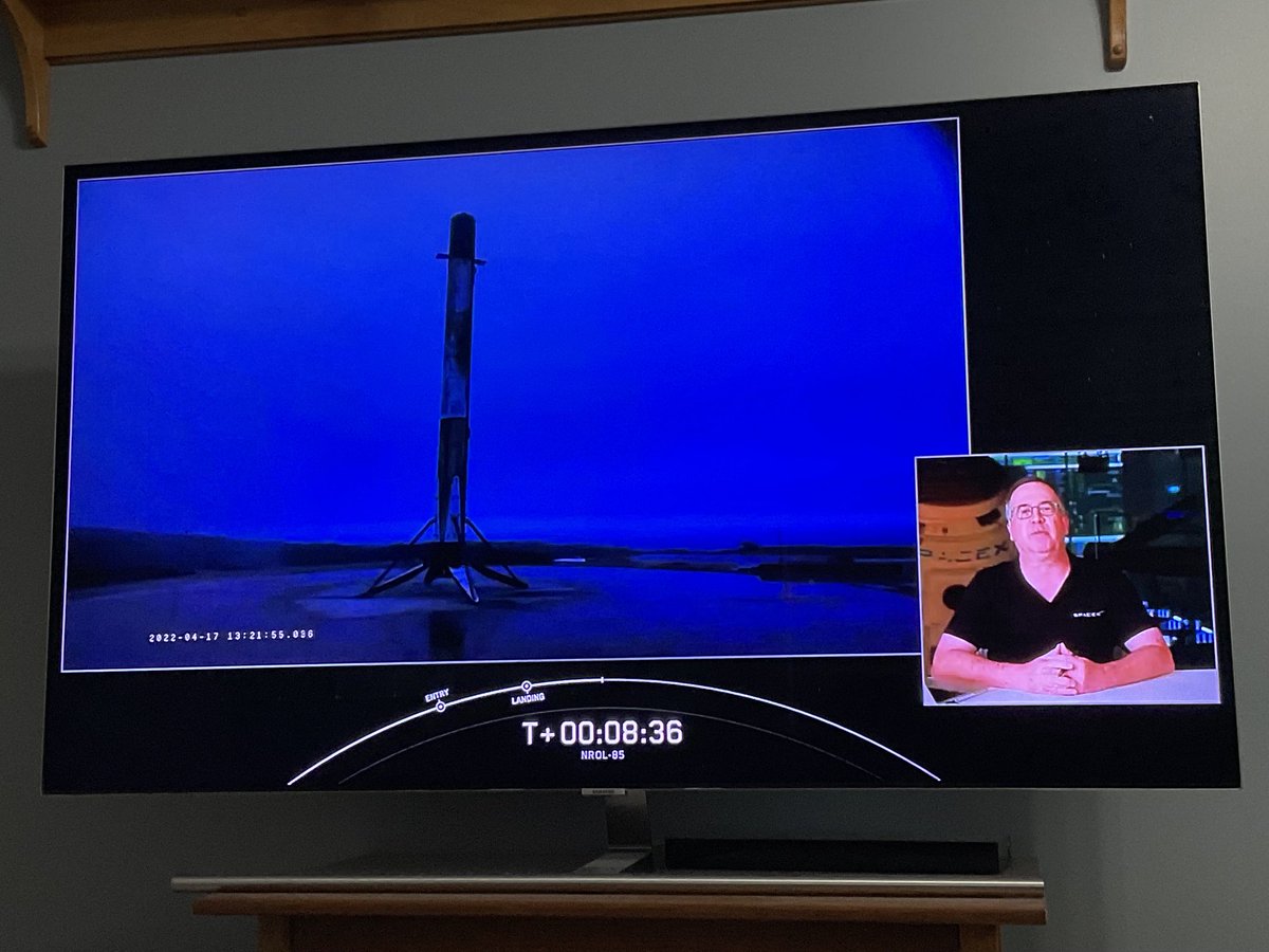 As this is a secret mission, we won’t get any coverage of the 2nd stage burn. #NROL85 launch was inclined 63 degrees to the Equator and apparently a 1000 x 1000 mile orbit. Nothing else is known. #Falcon9