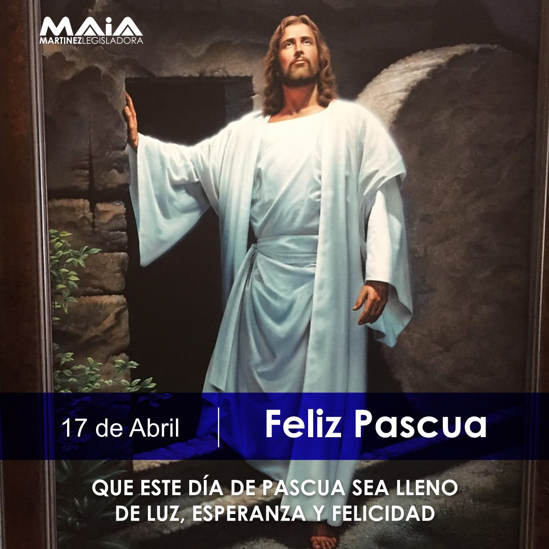 ⛪ En esta Pascua, los invito a fortalecer nuestro espíritu y, que abandonemos la indiferencia para elegir la solidaridad como ejercicio diario. 

👨👩👦 Feliz Pascua de Resurrección!!! 

#MaiaMartinezLegisladora #Pascua2022 #pascuaderesurreccion #SemanaSanta2022