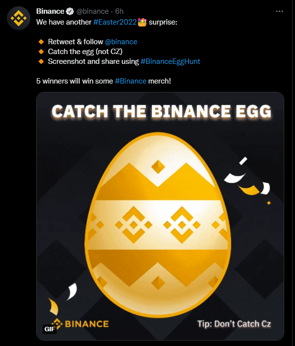 weschoy1's tweet photo. #BinanceEggHunt https://t.co/qs0M0jva3g