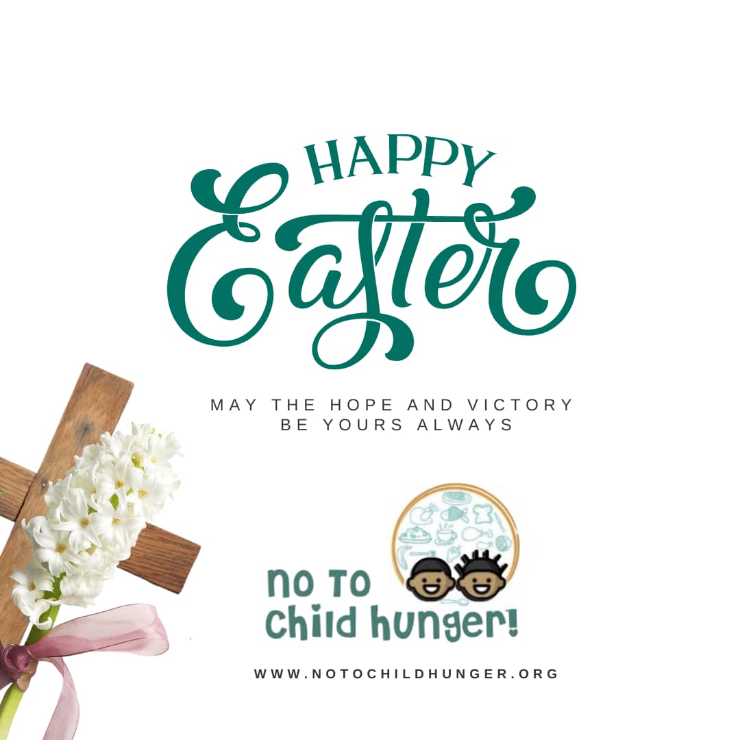 NoToChildHunger's tweet photo. Happy Easter to you! May the joy and hope of His resurrection be with you this season and beyond. #HappyEaster #Easter https://t.co/QvCW26y6OO