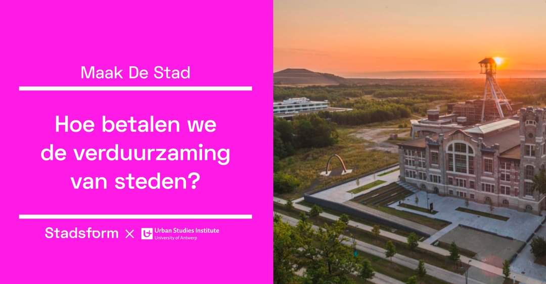 21/4 - Maak de Stad - Hoe kunnen we #duurzaamheidstransitie van #steden (alternatief) #financieren? Met <a href="/TomCoppens6/">Tom Coppens</a> (<a href="/UAntwerpen/">UAntwerpen</a>), Joost Venken (Suds &amp; Soda project, <a href="/stadgenk/">Stad Genk</a>) en Tine Compernolle (<a href="/UAntwerpen/">UAntwerpen</a>). Georganiseerd door <a href="/stadsform/">Stadsform</a> en <a href="/UrbanStudies_UA/">UrbanStudies_Antwerp</a>
