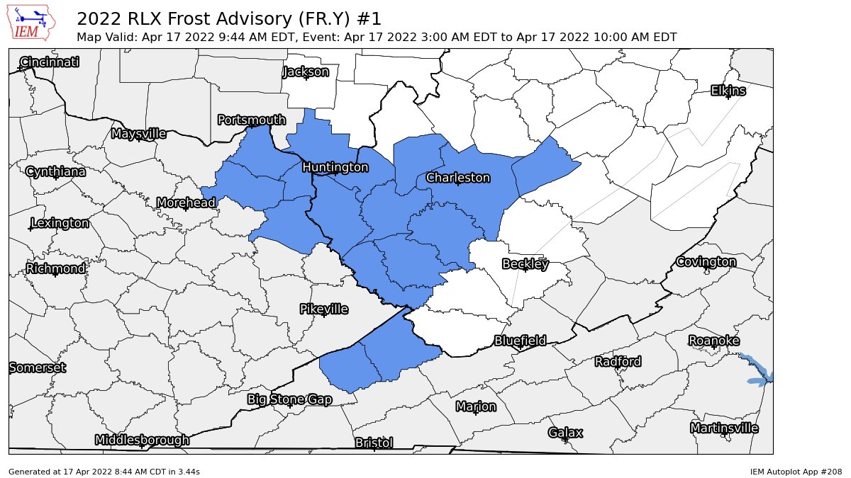 Ohio Weather Network on Twitter "RLX expires Frost Advisory for Boyd