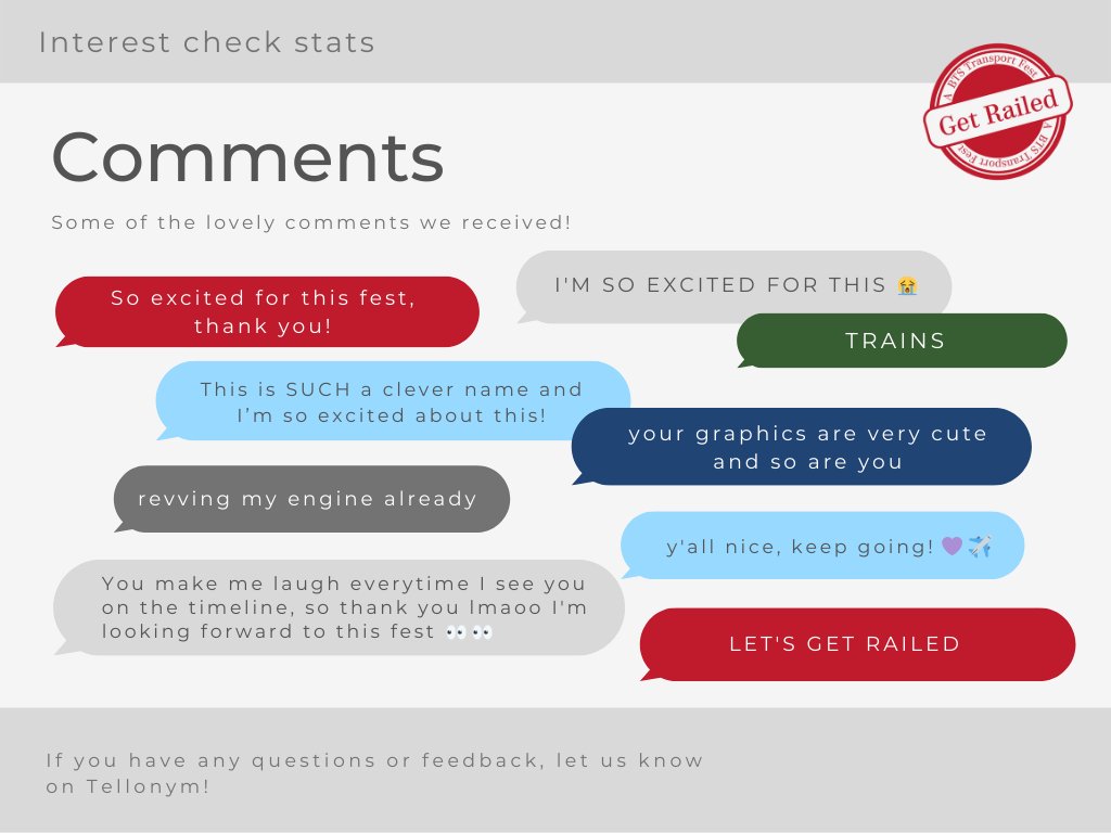 Interest check stats for nerds! (we are nerds) 📊

thanks to all those who replied!  ~ ✈️🛥️🚃🚀