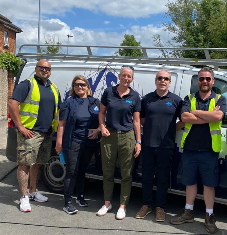 EliteHealthcare's tweet photo. Great to be involved with @DIYSOSIRELAND helping the Parson family in Longwood. We will all be watching on #RTE this Easter Sunday eve #diysosireland #diysosirl https://t.co/KJ8WYlhzyv