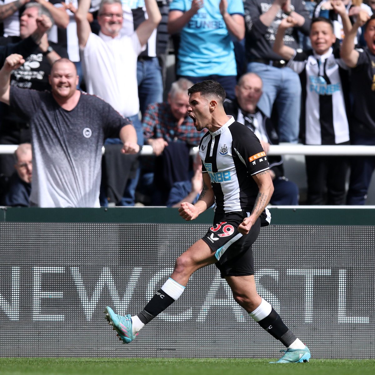 NUFC's tweet photo. First goal at St. James' Park ✅

⚫️⚪️ https://t.co/P8PSPbTdPy