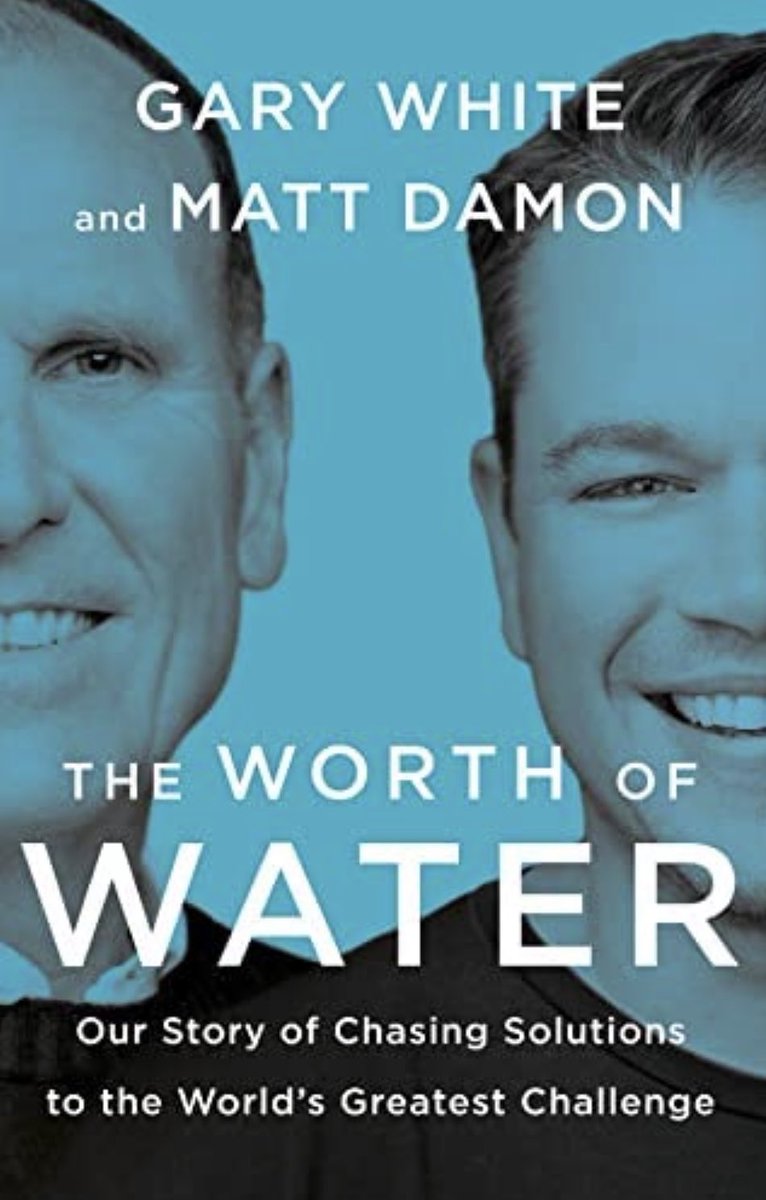 Marisa4water's tweet photo. Finished reading #TheWorthofWater by #MattDamon and #GaryWhite. Thanks @KayleeHartung and @GMA for the recommendation! #waterislife #waterisworthit https://t.co/883Dc3aYQy