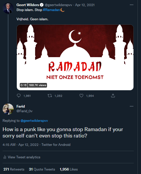Farid_0v's tweet photo. Doesn't matter if you have 1 million followers.

Doesn't matter if you look like a modern Disney villain.

You say post drivel like that and the netizens of MT will put you in your place.

Ratioed. https://t.co/qz34zzitIV