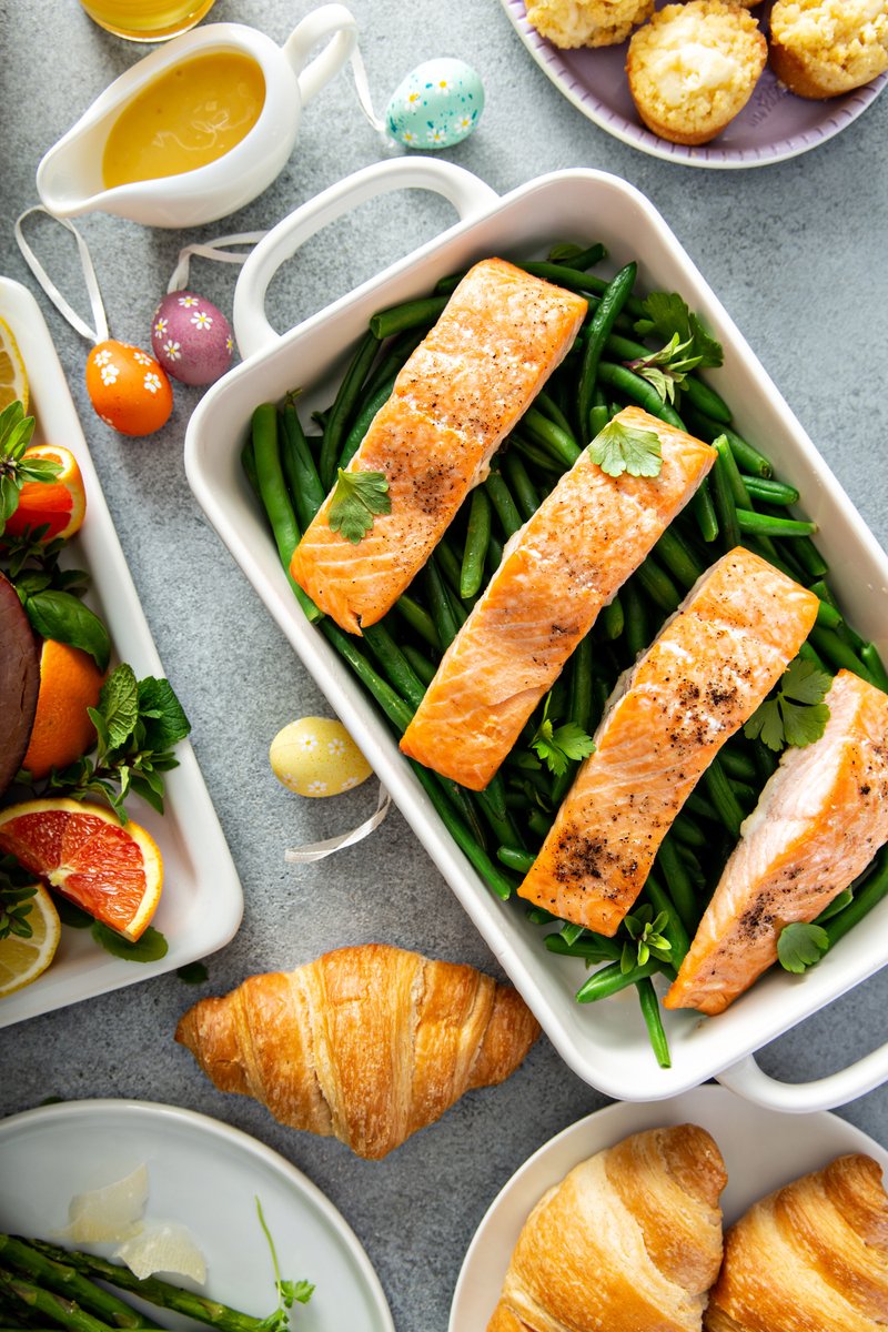 Happy Easter!  Our salmon delivers so much deliciousness, the Easter bunny is going to be a little jealous.
.
.
#Pier33Gourmet #NourishYourWorld #HappyEaster #Salmon #Family