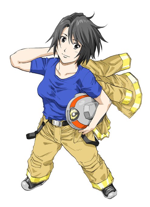 過去絵。「ファイヤー・ガール」より。 