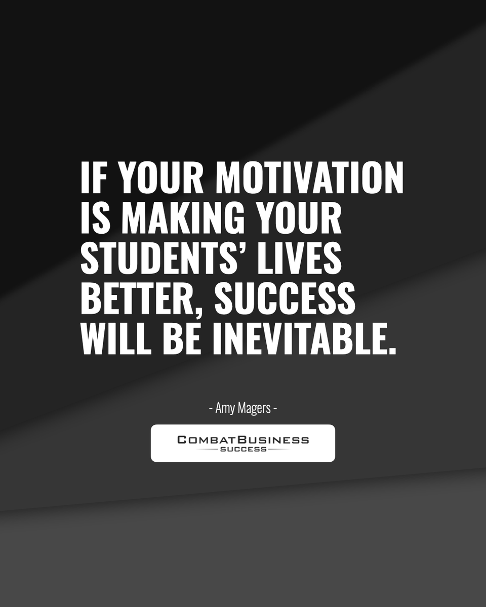 CombatBusiness's tweet photo. If you want to grow a thriving business, start by being obsessed with making people’s lives better.

#BJJ #martialarts #gymowner #martialartsbusiness #BJJcoach #successmindset #themoneyfight #money #wealthbuilding https://t.co/WEkN4XdkaP