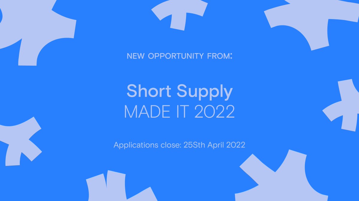 Creative Lives in Progress (@_creativelives) on Twitter photo Opps Board 🔑 <a href="/shortsupplymcr/">Short Supply</a>’s art prize 'MADE IT’ is back — showcasing every submitted, North West, graduate artists work from the class 2021/2022! > bit.ly/3utdCsZ Opps Board 🔑 <a href="/shortsupplymcr/">Short Supply</a>’s art prize 'MADE IT’ is back — showcasing every submitted, North West, graduate artists work from the class 2021/2022! > bit.ly/3utdCsZ
