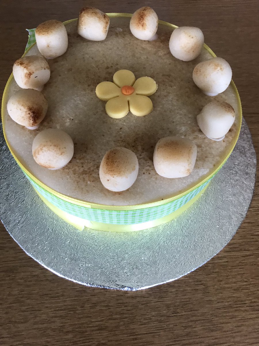 wass74's tweet photo. Nice to have a #Simnel cake for #Easter2022 and Finn is enjoying his #Lindt #Easter bunny https://t.co/ScTsXJRJKC