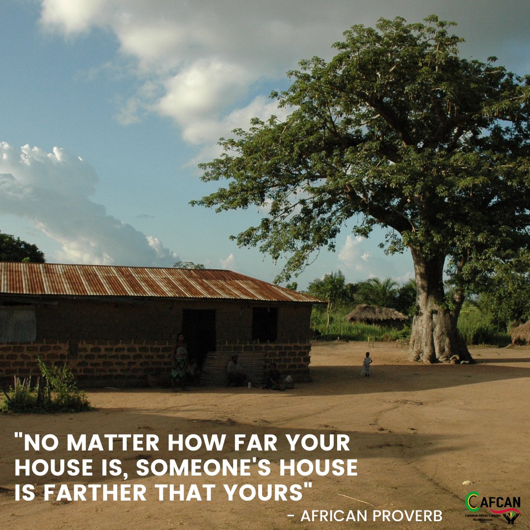 CanadianAfrican's tweet photo. "No matter how far your house is, some's house is father than yours"  #AfricanProverb

#CAFCAN #SaturdaySaying https://t.co/skDfopdHmE