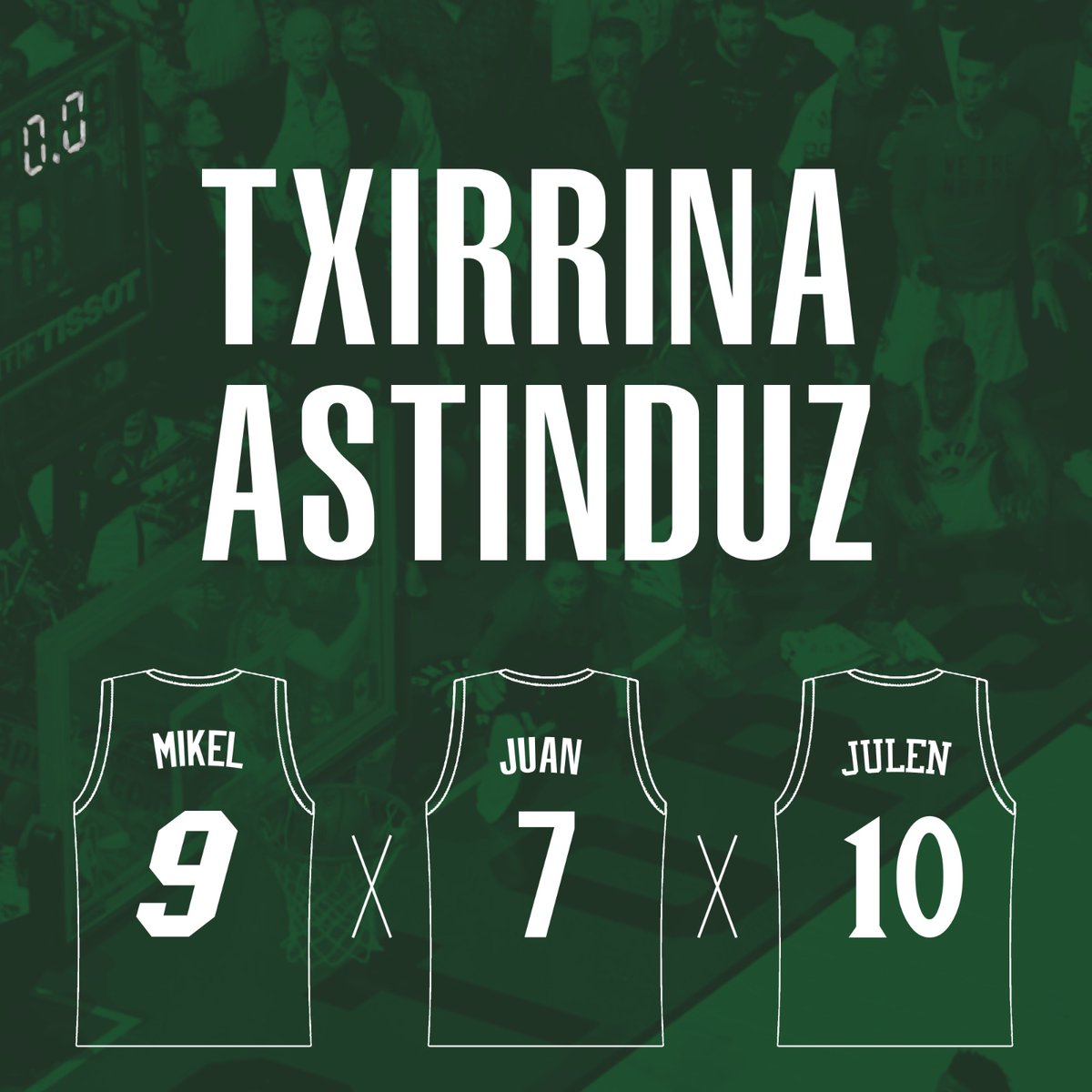 NBAeuskaraz's tweet photo. 🚨 "Txirrina Astinduz" hasi da!
NBAren inguruko euskarazko podcasta; astero @euskobball @JohnnyVega77 eta @NBAeuskaraz -en eskutik.
Lehen saioa iada entzungai duzue Ivoox eta Spotify-en:
https://t.co/gNwwZYyv15 https://t.co/aIm9X6CCPi