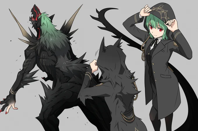 リヴンさんから有難くもアートトレインのバトン頂いたので! 直近ではなく過去作からリース様で攻めてみました。後半2枚、制作年が2017年だってよ。恐縮ですがアンカーで…! https://t.co/krnjPUyIJr 