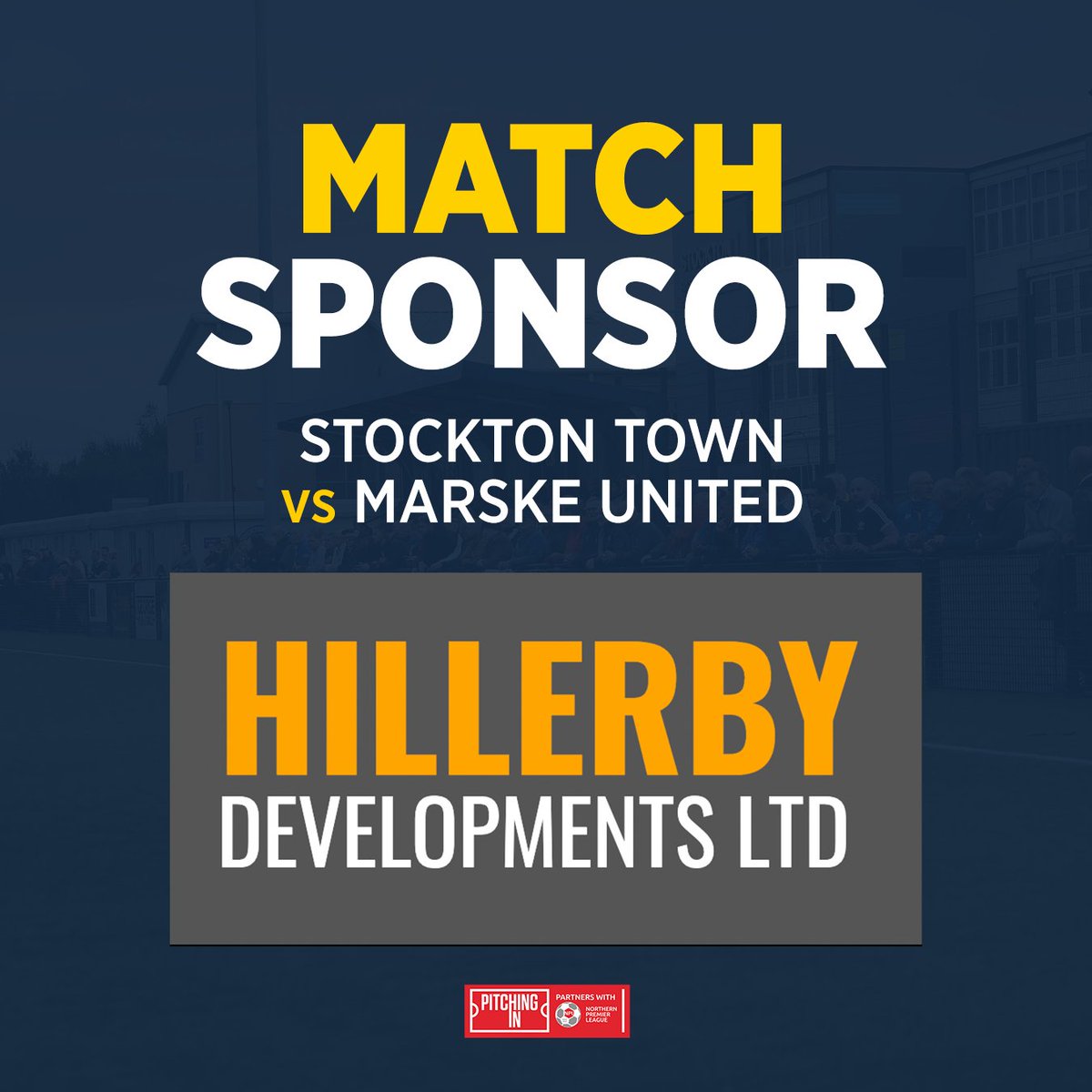 stockton_townfc's tweet photo. 🤝 𝗠𝗔𝗧𝗖𝗛𝗗𝗔𝗬 𝗦𝗣𝗢𝗡𝗦𝗢𝗥𝗦

We're delighted to have 𝙃𝙞𝙡𝙡𝙚𝙧𝙗𝙮 𝘿𝙚𝙫𝙚𝙡𝙤𝙥𝙢𝙚𝙣𝙩𝙨 𝙇𝙩𝙙 as our match sponsors on and 𝙈𝙂𝙁 as our match ball sponsors for tomorrow's game against Marske United.

Thank you for the support 👏

#UTA⚓️ #NonLeague #DerbyDay https://t.co/sHXblmSey2