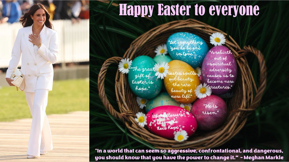 Meghan_N_Harry's tweet photo. Happy easter to everyone! https://t.co/c8Do0nCN0F
