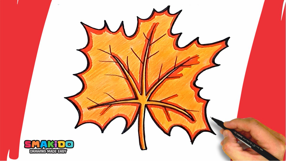 How To Draw Maple Leaf For Kids | Easy Maple Leaf Drawing Step by Step T... youtu.be/nSRV91xK-ZI via <a href="/YouTube/">YouTube</a>