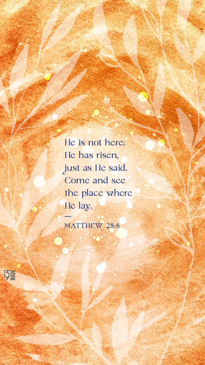 He is risen! Happy Easter! 🙌