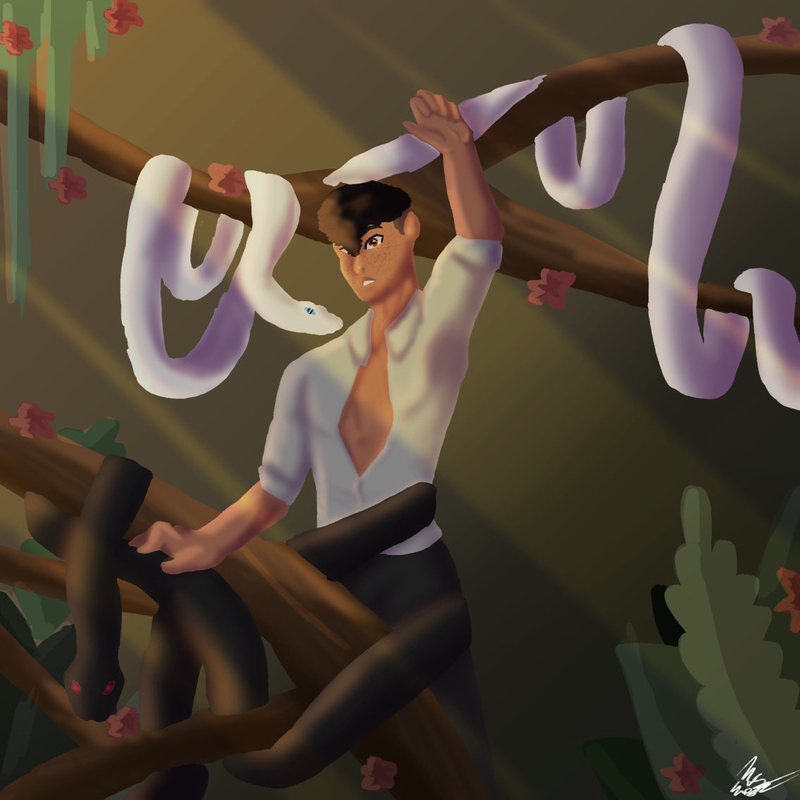 berry_comfy_art's tweet photo. Redraw of an older oc except I was too lazy to do the background. 

#redraw #oc #oldart #oldvnew #newart #ocart #customart #commissionsopen #ArtistOnTwitter #illustration #digitalart #snakes #snakeart https://t.co/ek2vtYaUpU