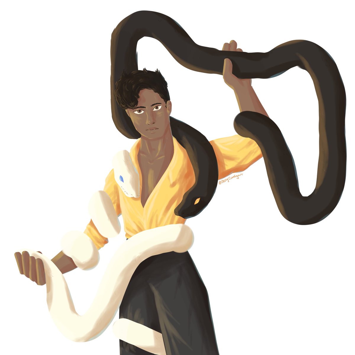 berry_comfy_art's tweet photo. Redraw of an older oc except I was too lazy to do the background. 

#redraw #oc #oldart #oldvnew #newart #ocart #customart #commissionsopen #ArtistOnTwitter #illustration #digitalart #snakes #snakeart https://t.co/ek2vtYaUpU