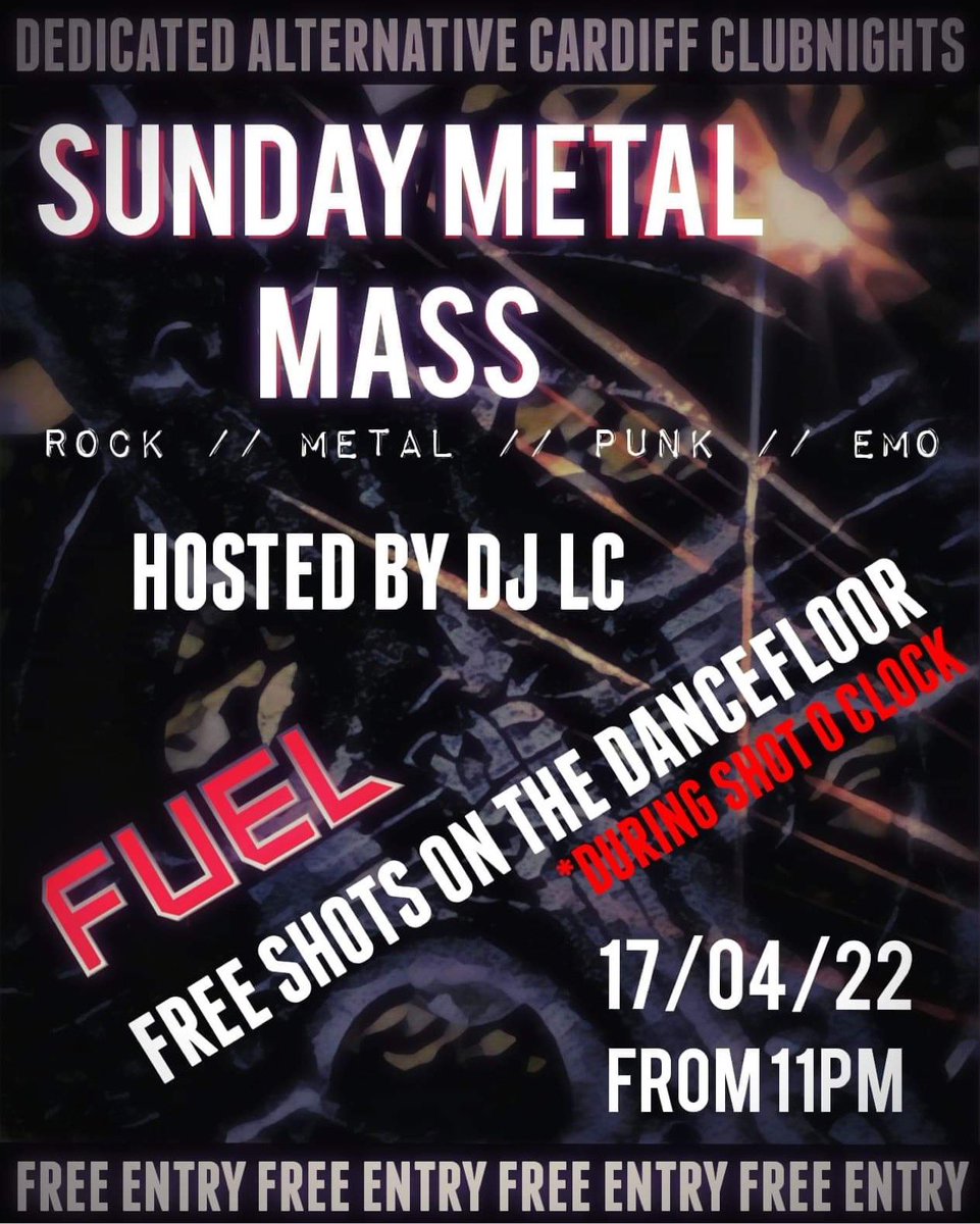 It’s a bank holiday Sunday, let’s do this!!!! #EasterWeekend #fuelrules #rockclubs #walesrocks