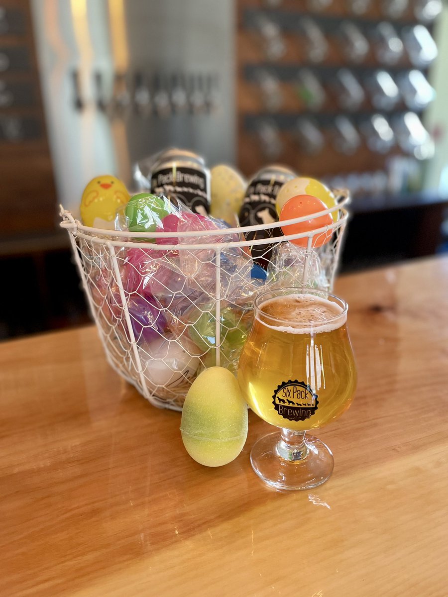 Hoppy Easter! 🌸 We’re open our normal hours today, 12-5pm! With 8 beers on tap and to-go options, we’ve got you covered. Grab an egg from our egg basket while you’re here and take a chance at winning a free prize! (21+ only, sorry kids)