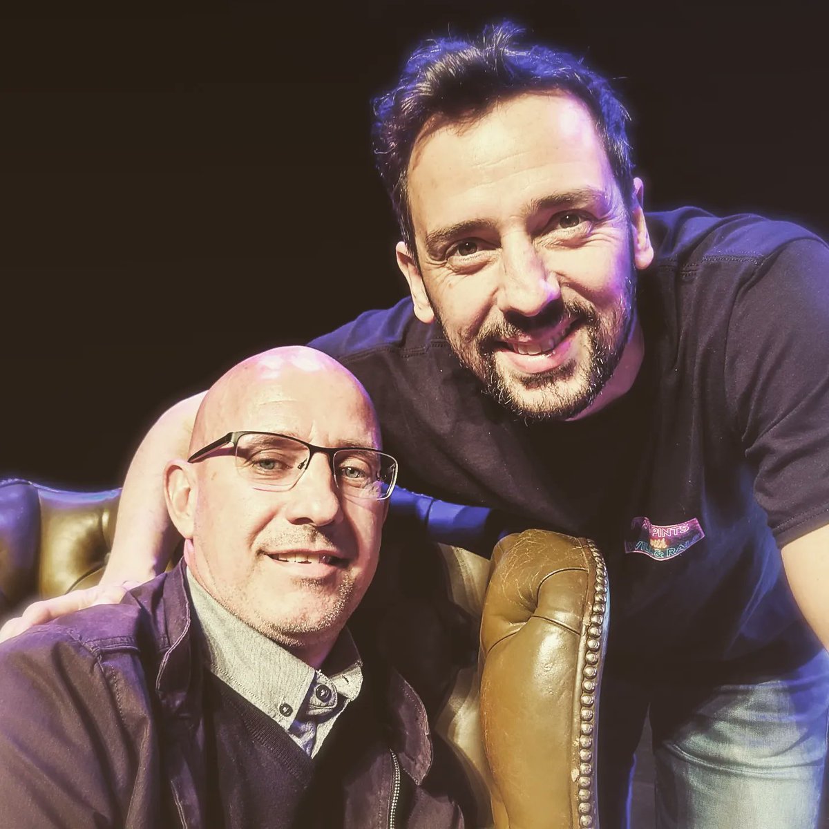 __Simpaul__'s tweet photo. Fantastic night! Proper belly laughs. Genuinely nice guys. Very patient and personable. Made everyone on the meet and greet feel very special and privileged. Memories for life. Huge thanks to the whole production team. #twopintswithwillandralf #twopints #stdavidshallcardiff https://t.co/lKRG1qZjgS
